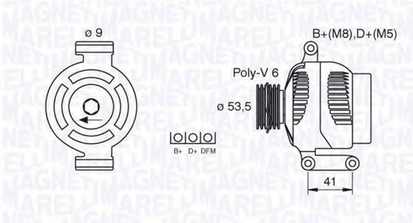 MAGNETI MARELLI 063377495010 Генератор