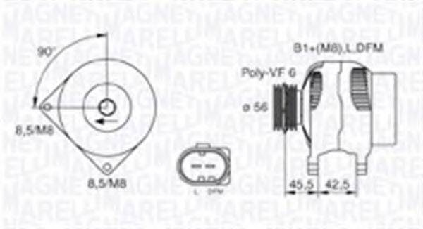 MAGNETI MARELLI 063730001010 Генератор