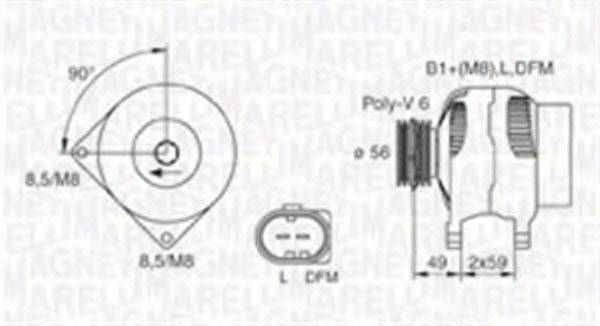 MAGNETI MARELLI 063730009010 Генератор