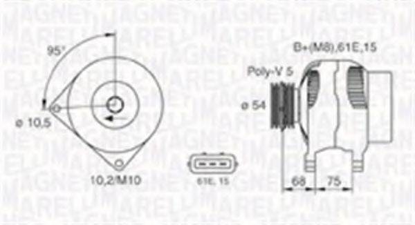 MAGNETI MARELLI 063730025010 Генератор