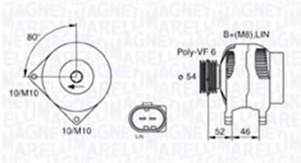 MAGNETI MARELLI 063730031010 Генератор