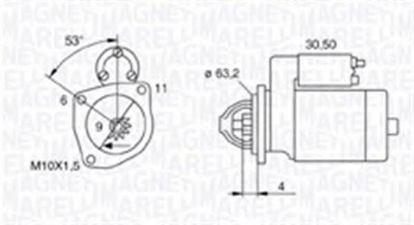 MAGNETI MARELLI 063720015010 Стартер