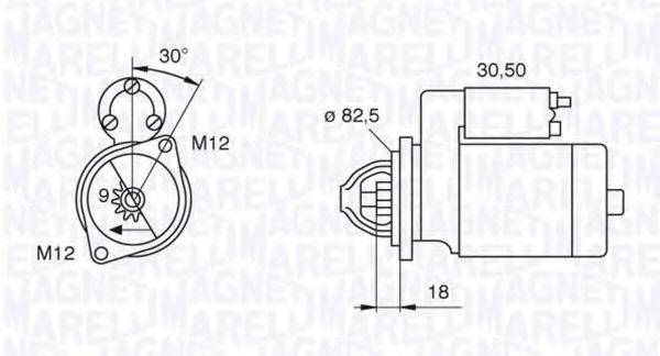 MAGNETI MARELLI 063521101060 Стартер