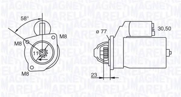 MAGNETI MARELLI 063112003010 Стартер