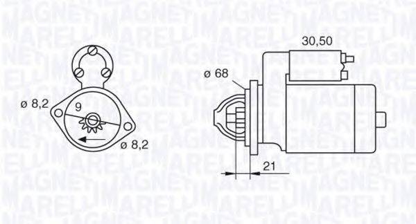 MAGNETI MARELLI 063522604010 Стартер