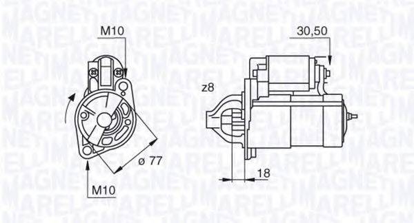 MAGNETI MARELLI 063522619010 Стартер