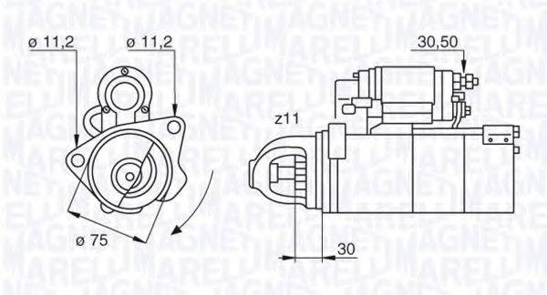 MAGNETI MARELLI 063523803010 Стартер