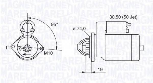 MAGNETI MARELLI 063280048010 Стартер