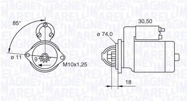 MAGNETI MARELLI 063280049010 Стартер