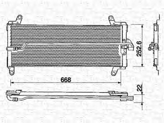 MAGNETI MARELLI 350203129000 Конденсатор, кондиціонер