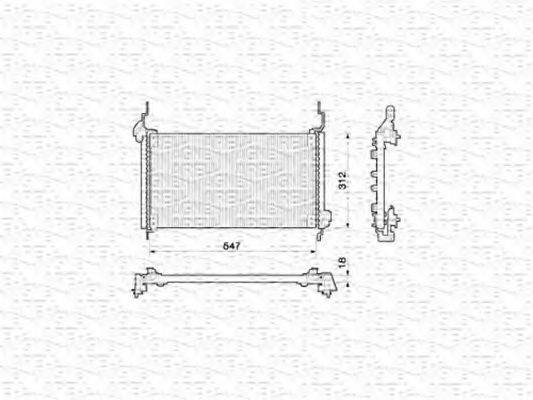 MAGNETI MARELLI 350203146000 Конденсатор, кондиціонер