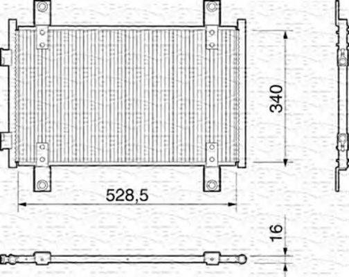 MAGNETI MARELLI 350203159000 Конденсатор, кондиціонер