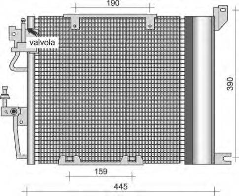 MAGNETI MARELLI 350203256000 Конденсатор, кондиціонер