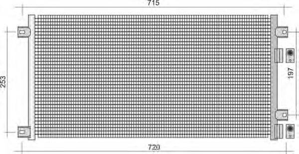 MAGNETI MARELLI 350203334000 Конденсатор, кондиціонер
