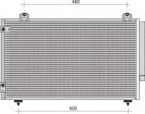 MAGNETI MARELLI 350203423000 Конденсатор, кондиціонер