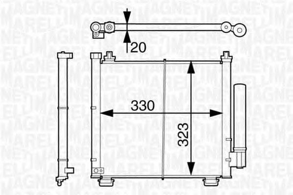 MAGNETI MARELLI 350203630000 Конденсатор, кондиціонер