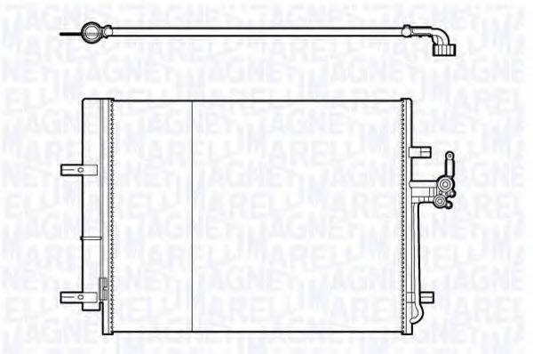 MAGNETI MARELLI 350203712000 Конденсатор, кондиціонер