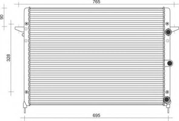 MAGNETI MARELLI 350213106009 Радіатор, охолодження двигуна