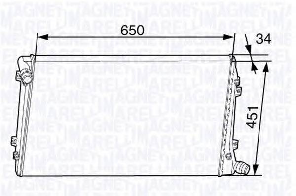 MAGNETI MARELLI 350213143700 Радіатор, охолодження двигуна