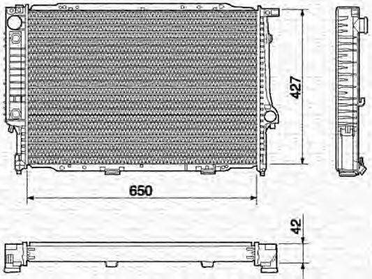 MAGNETI MARELLI 350213435000 Радіатор, охолодження двигуна