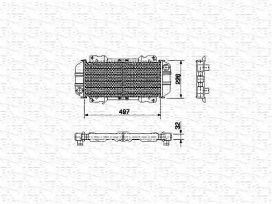 MAGNETI MARELLI 350213477000 Радіатор, охолодження двигуна