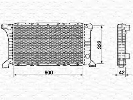 MAGNETI MARELLI 350213515000 Радіатор, охолодження двигуна