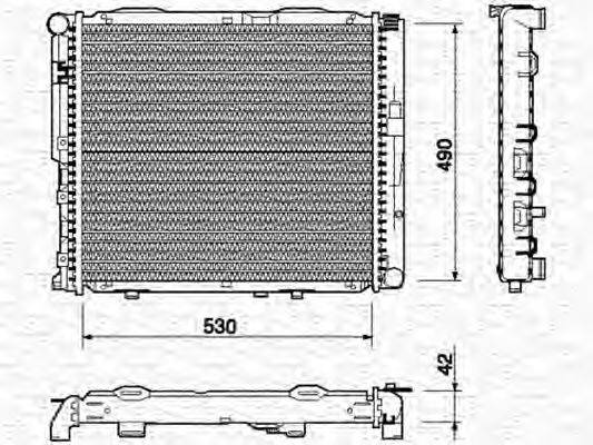 MAGNETI MARELLI 350213745000 Радіатор, охолодження двигуна