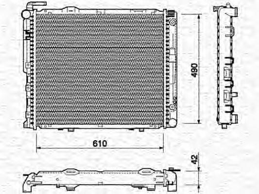 MAGNETI MARELLI 350213747000 Радіатор, охолодження двигуна