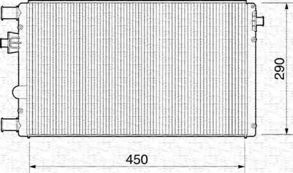 MAGNETI MARELLI 350213815000 Радіатор, охолодження двигуна