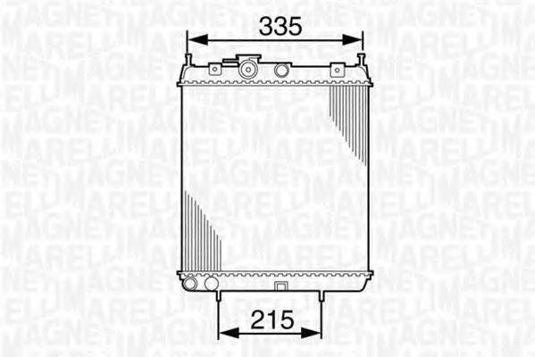 MAGNETI MARELLI 350213827000 Радіатор, охолодження двигуна