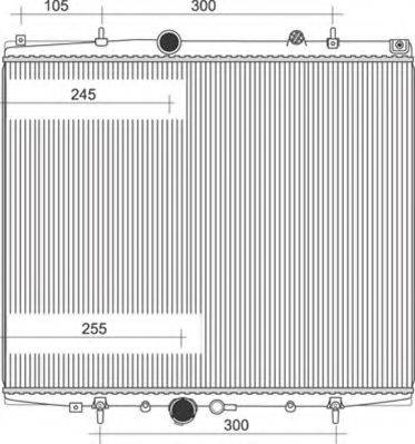 MAGNETI MARELLI 350213893000 Радіатор, охолодження двигуна