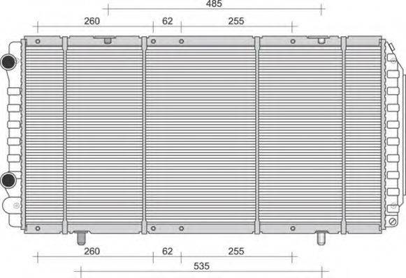 MAGNETI MARELLI 350213894000 Радіатор, охолодження двигуна