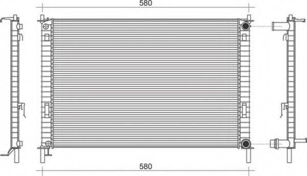MAGNETI MARELLI 350213914000 Радіатор, охолодження двигуна