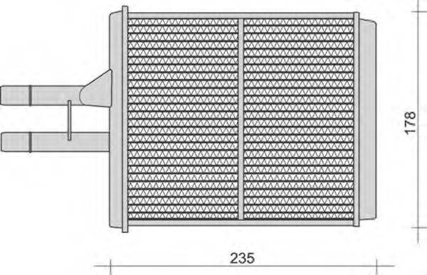 MAGNETI MARELLI 350218259000 Теплообмінник, опалення салону