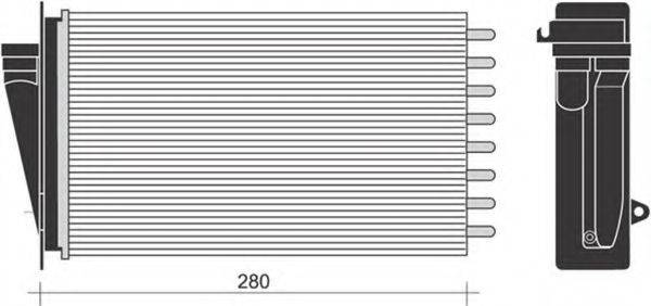 MAGNETI MARELLI 350218267000 Теплообмінник, опалення салону