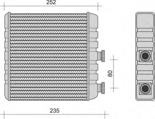 MAGNETI MARELLI 350218270000 Теплообмінник, опалення салону