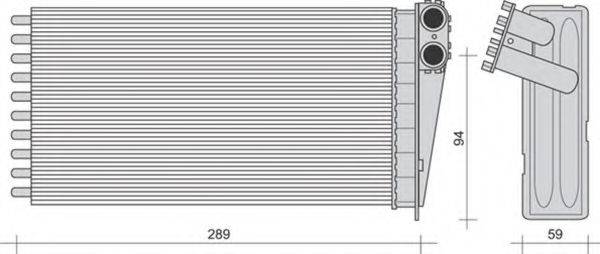 MAGNETI MARELLI 350218273000 Теплообмінник, опалення салону