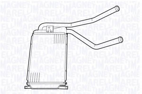 MAGNETI MARELLI 350218326000 Теплообмінник, опалення салону