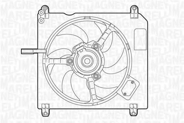 MAGNETI MARELLI 069422005010 Вентилятор, охолодження двигуна