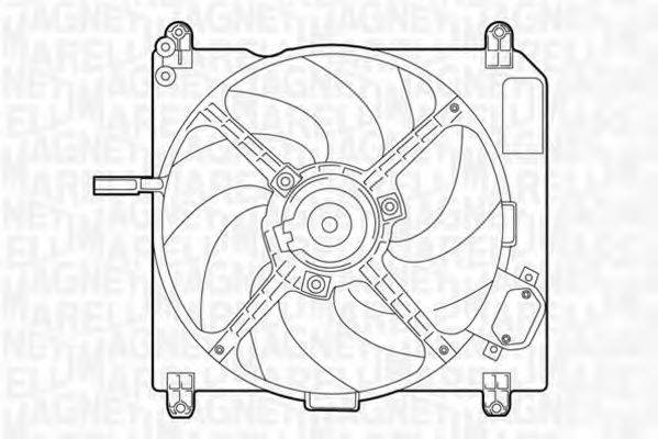 MAGNETI MARELLI 069422011010 Вентилятор, охолодження двигуна