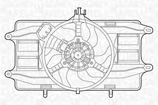 MAGNETI MARELLI 069422024010 Вентилятор, охолодження двигуна