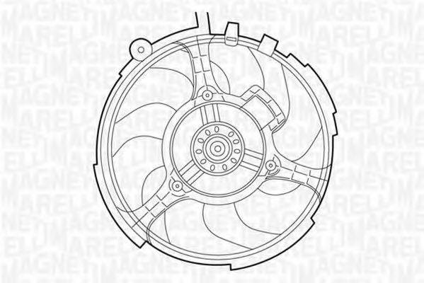 MAGNETI MARELLI 069422030010 Вентилятор, охолодження двигуна