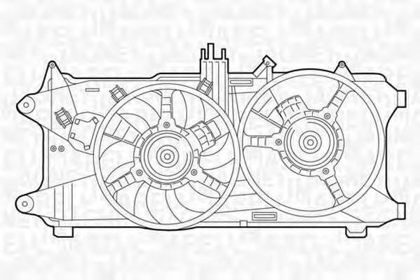 MAGNETI MARELLI 069422036010 Вентилятор, охолодження двигуна