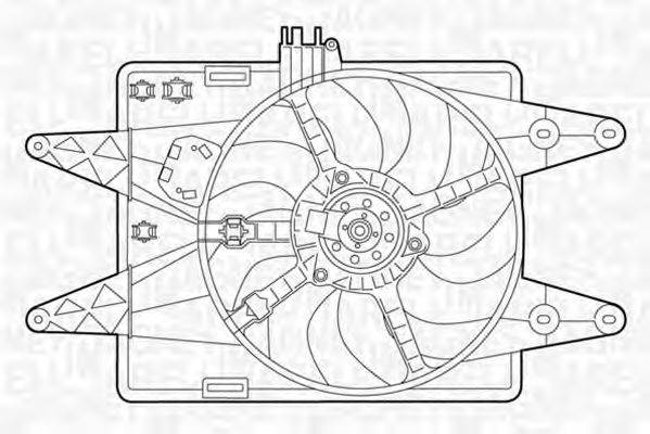 MAGNETI MARELLI 069422040010 Вентилятор, охолодження двигуна