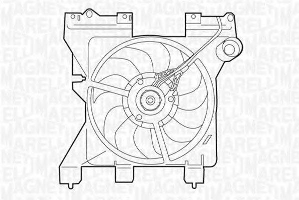 MAGNETI MARELLI 069422287010 Вентилятор, охолодження двигуна