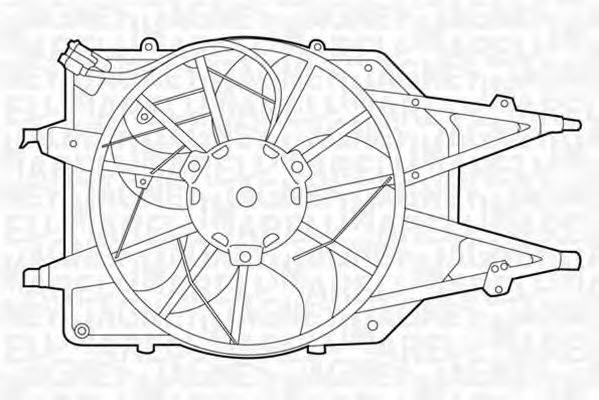 MAGNETI MARELLI 069422311010 Вентилятор, охолодження двигуна