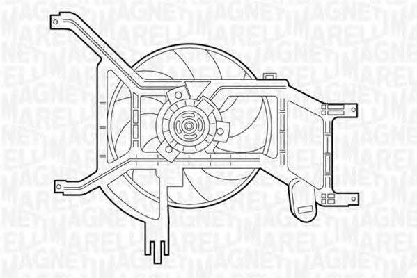 MAGNETI MARELLI 069422354010 Вентилятор, охолодження двигуна