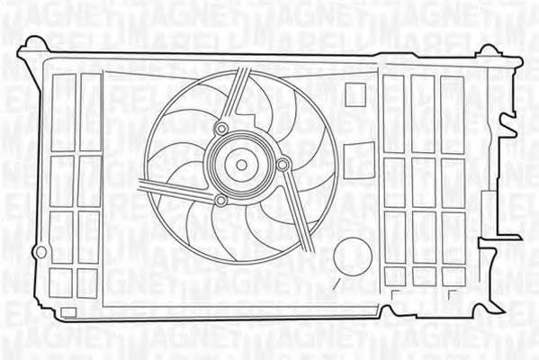 MAGNETI MARELLI 069422379010 Вентилятор, охолодження двигуна