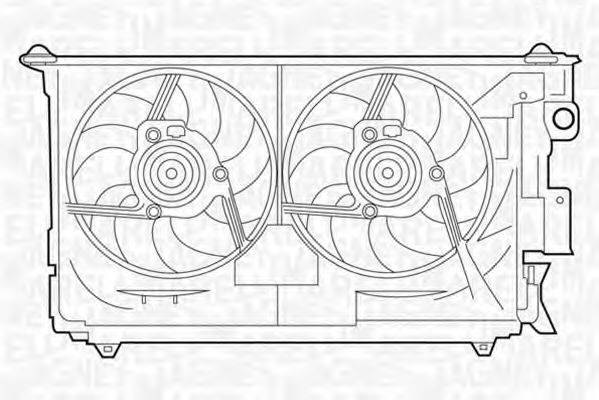 MAGNETI MARELLI 069422383010 Вентилятор, охолодження двигуна