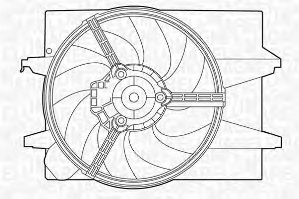 MAGNETI MARELLI 069422395010 Вентилятор, охолодження двигуна